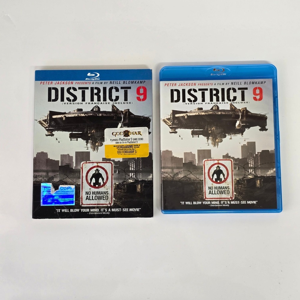 District‎ 9 Blu-ray Slipcover Sci-Fi Thriller Movie